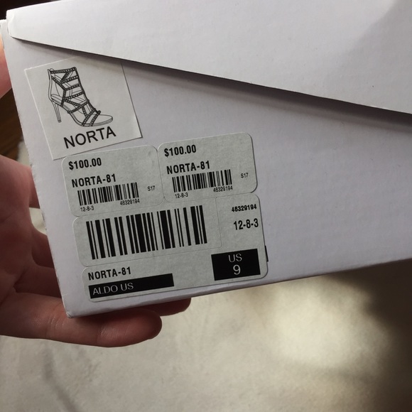 Aldo Norta rhinestone embellished caged stilettos! - Picture 4 of 8